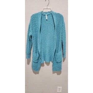 Zenana  Premium Cardigan Popcorn Sweater Soft Pockets Womens Size S